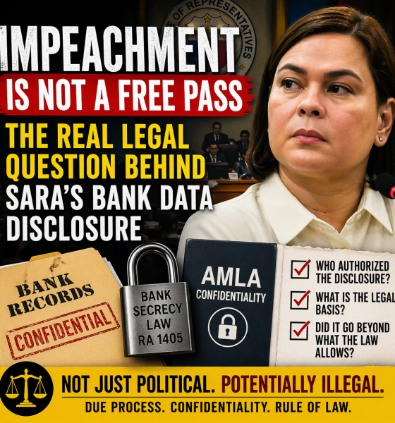 Impeachment Is Not a Free Pass: Legal Issues Behind Sara’s Bank Data Disclosure